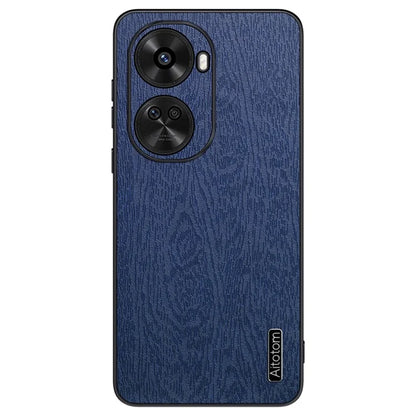 For Huawei nova 11 SE Cell Phone Case Wood Grain PC+TPU+PU Back Cover