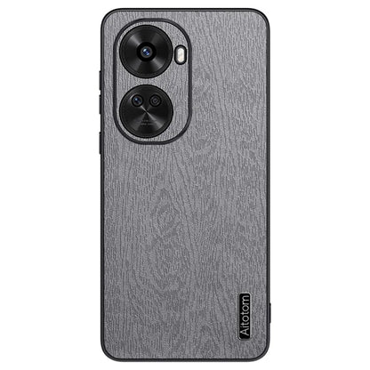 For Huawei nova 11 SE Cell Phone Case Wood Grain PC+TPU+PU Back Cover