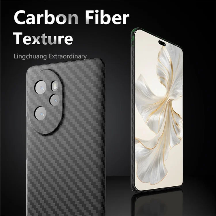 For Honor 100 Pro 5G Cell Phone Case Splicing Color Scratch-resistant Hard PC Back Shell+Green