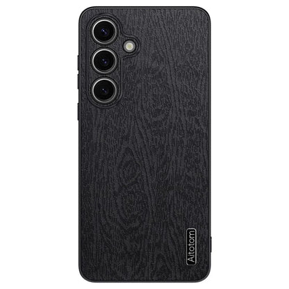For Samsung Galaxy S24+ Case Wood Grain Shockproof Phone Cover