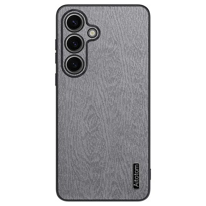 For Samsung Galaxy S24+ Case Wood Grain Shockproof Phone Cover