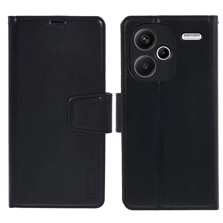 HANMAN Mill Series for Xiaomi Redmi Note 13 Pro+ 5G Case PU Leather Wallet Phone Stand Cover