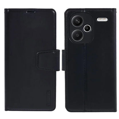 HANMAN Mill Series for Xiaomi Redmi Note 13 Pro+ 5G Case PU Leather Wallet Phone Stand Cover