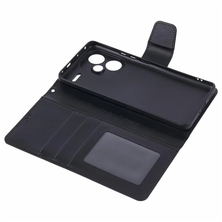 HANMAN Mill Series for Xiaomi Redmi Note 13 Pro+ 5G Case PU Leather Wallet Phone Stand Cover