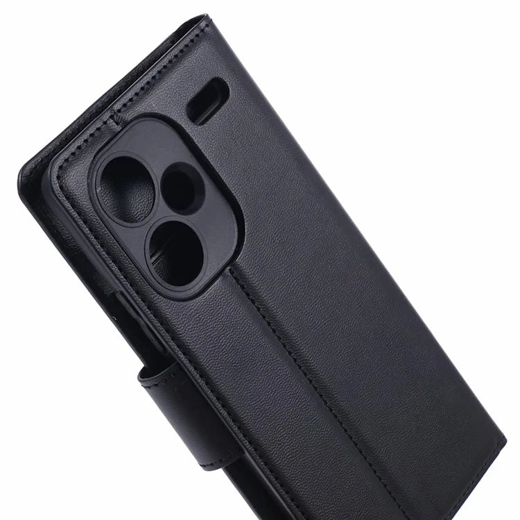 HANMAN Mill Series for Xiaomi Redmi Note 13 Pro+ 5G Case PU Leather Wallet Phone Stand Cover