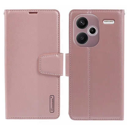 HANMAN Mill Series for Xiaomi Redmi Note 13 Pro+ 5G Case PU Leather Wallet Phone Stand Cover
