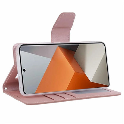 HANMAN Mill Series for Xiaomi Redmi Note 13 Pro+ 5G Case PU Leather Wallet Phone Stand Cover