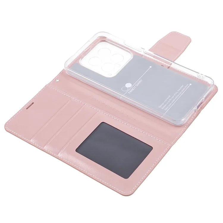 HANMAN Mill Series Phone Shell for Xiaomi 14 Case Wallet PU Leather Stand Cover