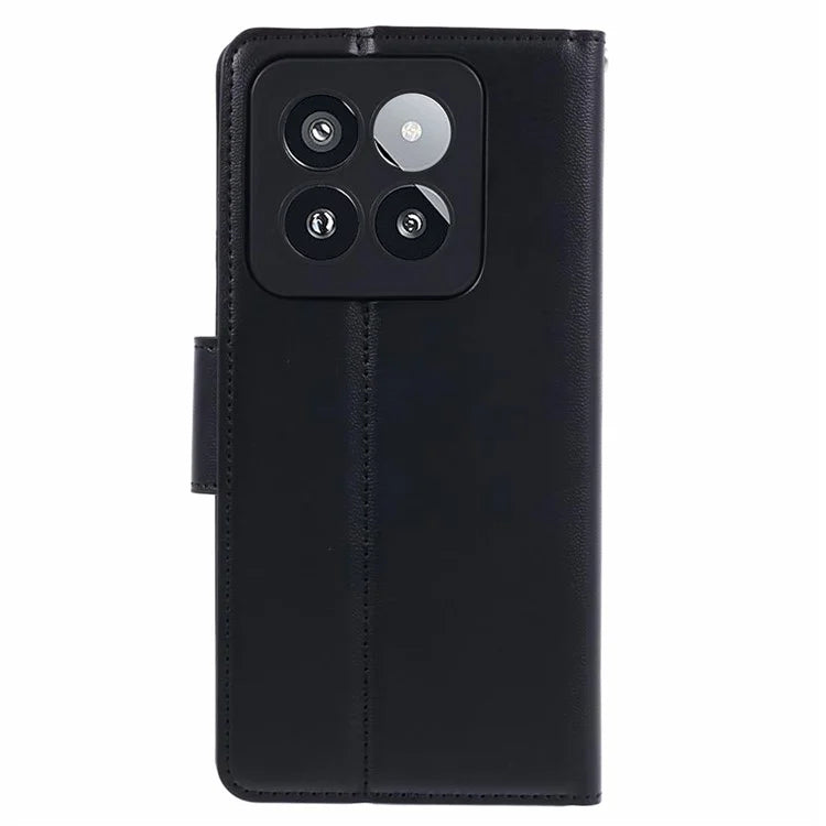 HANMAN Mill Series Cell Phone Cover for Xiaomi 14 Pro Case Phone Shell PU Leather Wallet
