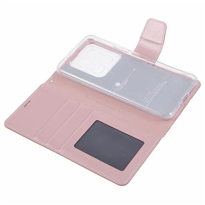 HANMAN Mill Series Cell Phone Cover for Xiaomi 14 Pro Case Phone Shell PU Leather Wallet