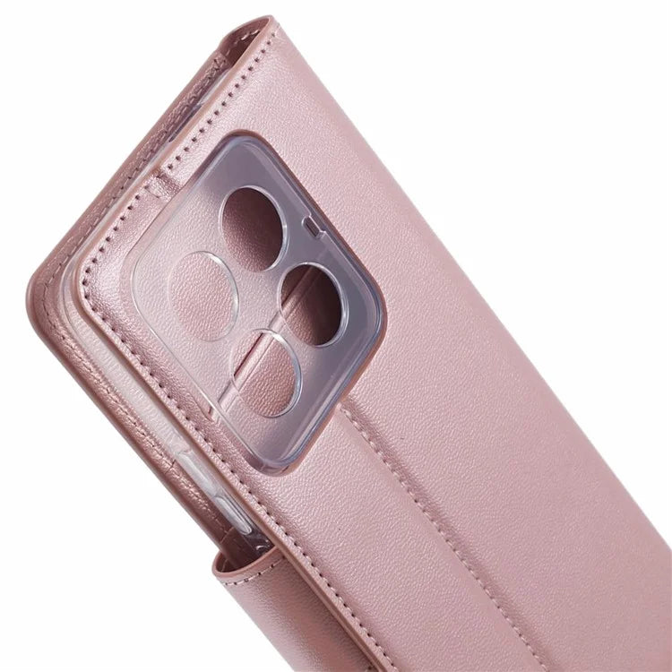 HANMAN Mill Series Cell Phone Cover for Xiaomi 14 Pro Case Phone Shell PU Leather Wallet