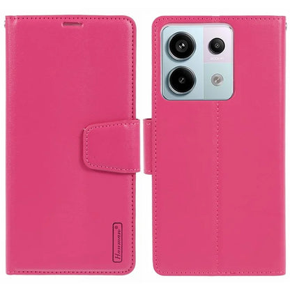 HANMAN Mill Series for Xiaomi Redmi Note 13 Pro 5G  /  Poco X6 5G Case PU Leather Phone Cover Wallet