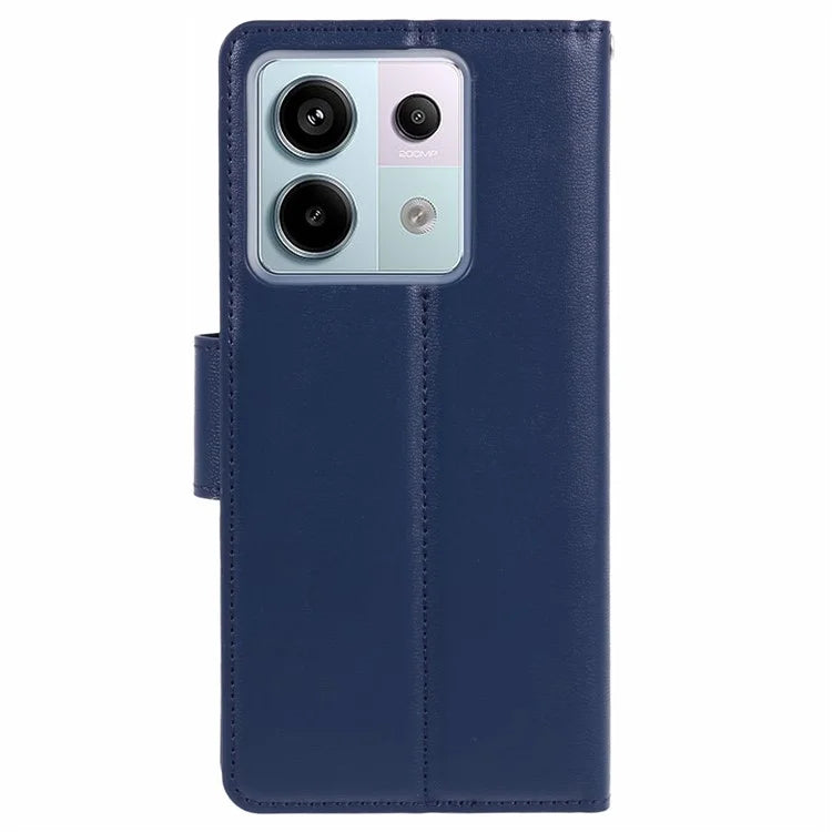 HANMAN Mill Series for Xiaomi Redmi Note 13 Pro 5G  /  Poco X6 5G Case PU Leather Phone Cover Wallet