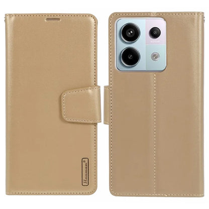 HANMAN Mill Series for Xiaomi Redmi Note 13 Pro 5G  /  Poco X6 5G Case PU Leather Phone Cover Wallet