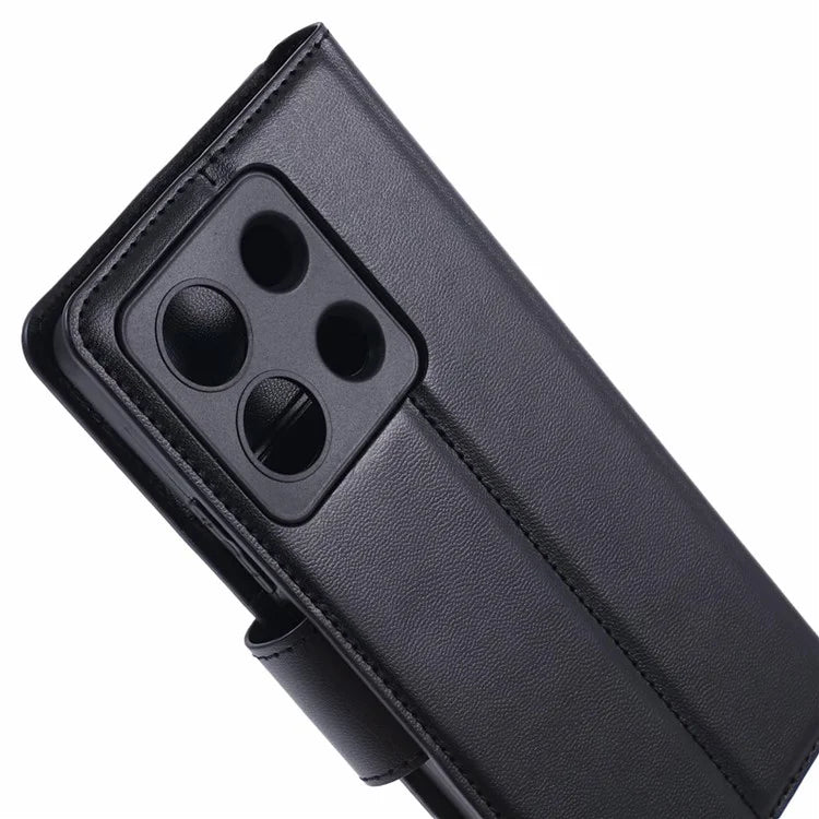 HANMAN Mill Series Phone Cover for Xiaomi Redmi Note 13 5G Case PU Leather Phone Shell Wallet