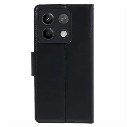 HANMAN Mill Series Phone Cover for Xiaomi Redmi Note 13 5G Case PU Leather Phone Shell Wallet
