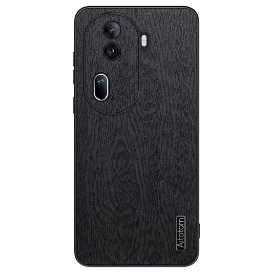 For Oppo Reno11 (China) 5G / Reno11 Pro 5G (Global) Wood Grain Protective Shell PU+PC+TPU Cell Phone Case