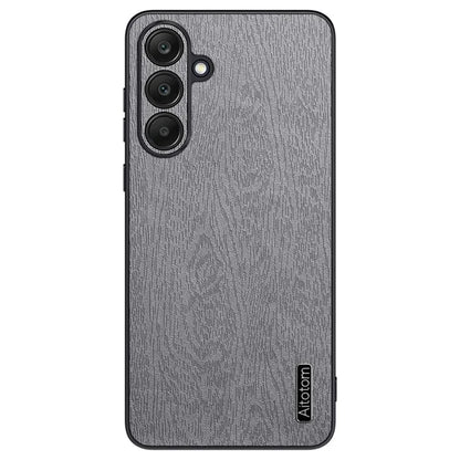 Back Shell for Samsung Galaxy A25 5G (Global) (161.0 x 76.5 x 8.3mm) Cover Wood Grain PU+PC+TPU Cell Phone Case
