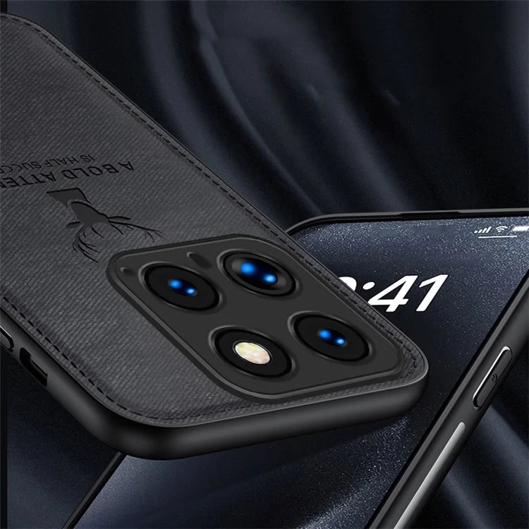 For Xiaomi 14 Pro Phone Case Cloth Texture Anti-Fingerprint Cover Sophisticated Deer