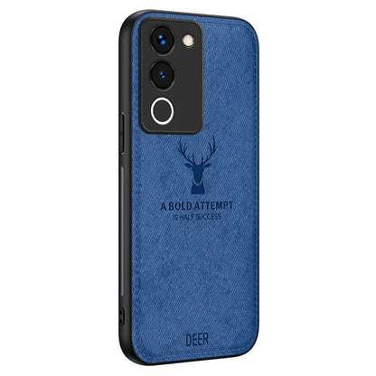 For vivo Y200 (India) 5G Modern Deer Imprinted Case TPU+PC+PU Leather Smartphone Cover