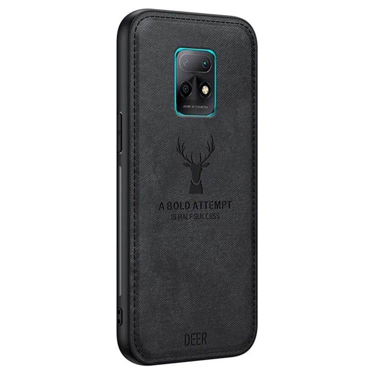 For Xiaomi Redmi 10X 5G Deer Pattern Case Cloth Texture Soft Touch Phone Cover