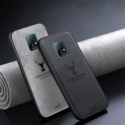 For Xiaomi Redmi 10X 5G Deer Pattern Case Cloth Texture Soft Touch Phone Cover