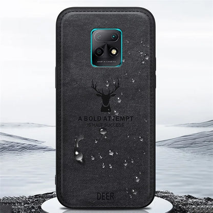 For Xiaomi Redmi 10X 5G Deer Pattern Case Cloth Texture Soft Touch Phone Cover