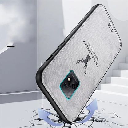 For Xiaomi Redmi 10X 5G Deer Pattern Case Cloth Texture Soft Touch Phone Cover