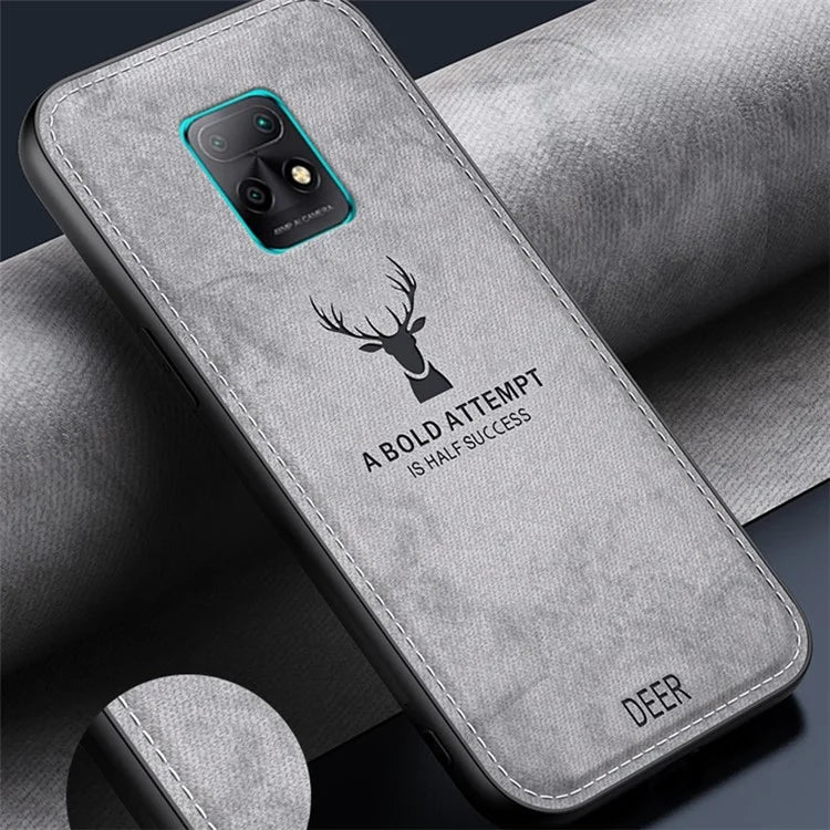 For Xiaomi Redmi 10X 5G Deer Pattern Case Cloth Texture Soft Touch Phone Cover