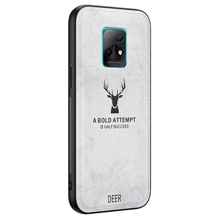 For Xiaomi Redmi 10X 5G Deer Pattern Case Cloth Texture Soft Touch Phone Cover