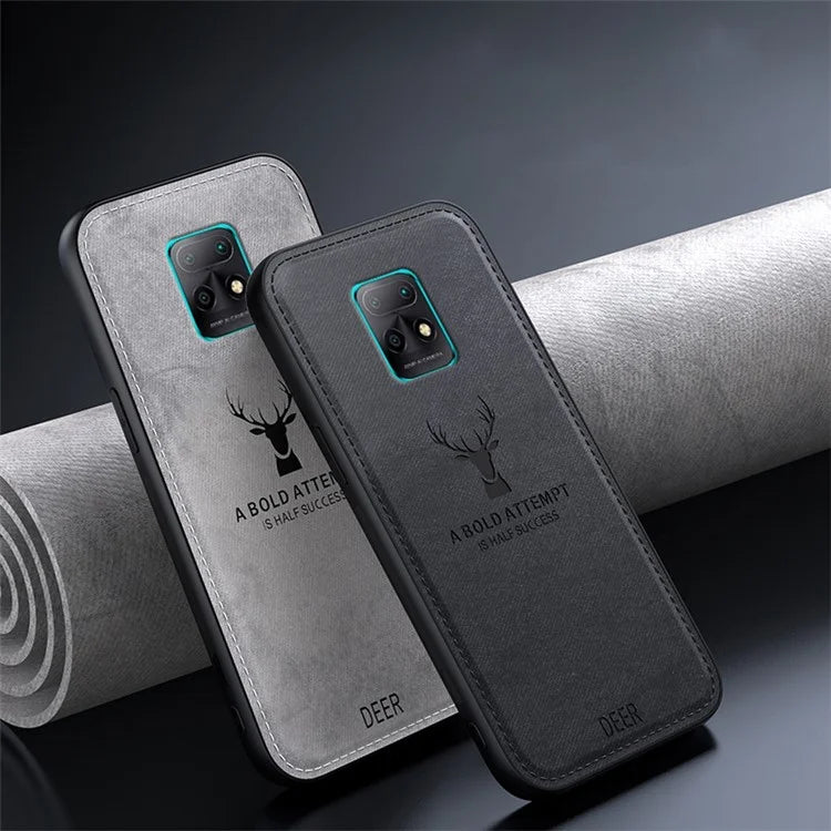 For Xiaomi Redmi 10X 5G Deer Pattern Case Cloth Texture Soft Touch Phone Cover