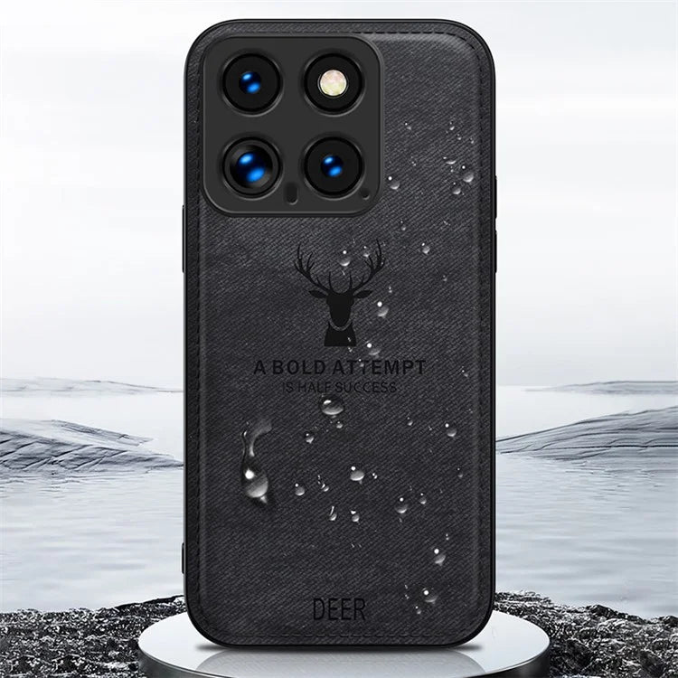 For Xiaomi 14 Phone Case Deer Pattern Back Cover Enhanced Camera Lens Protection