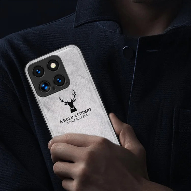For Xiaomi 14 Phone Case Deer Pattern Back Cover Enhanced Camera Lens Protection