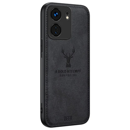 For Xiaomi Redmi 13C 4G / Poco C65 4G Phone Case Deer Pattern Cloth Textured Anti-Slip