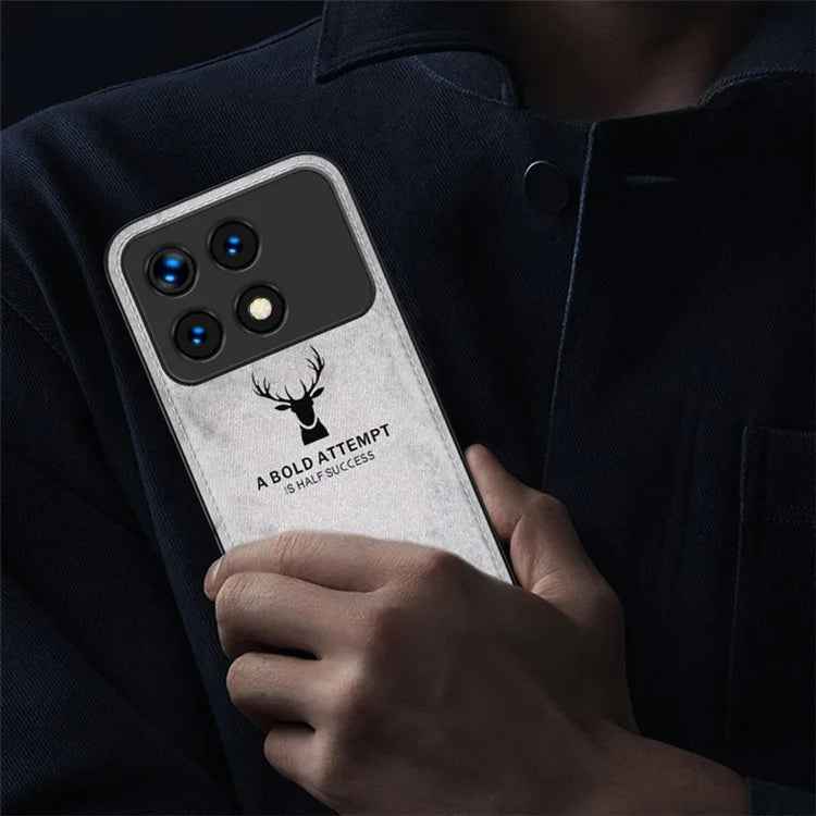 For Xiaomi Redmi K70E 5G / Poco X6 Pro 5G Protective Cover Deer Pattern Drop Proof Protection Phone Case