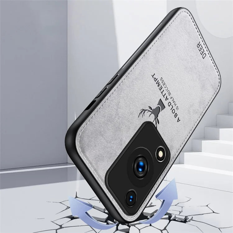 For Huawei Enjoy 70 4G / nova Y72 4G Phone Case Luxury Soft Texture Deer Pattern Cover