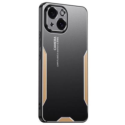 For iPhone 15 Plus Case Aluminium Alloy+TPU+PC Matte Finish Smart Phone Cover
