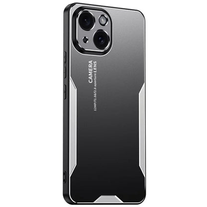 For iPhone 15 Case Matte Slim-Fit Aluminium Alloy+TPU+PC Mobile Phone Cover