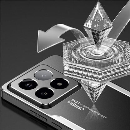 For Xiaomi 14 Pro Cell Phone Case Aluminium Alloy+TPU+PC Back Shell with Lens Cover