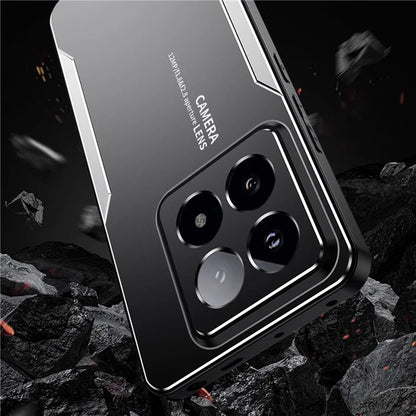 For Xiaomi 14 Pro Cell Phone Case Aluminium Alloy+TPU+PC Back Shell with Lens Cover