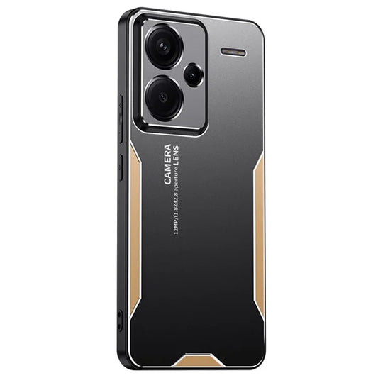 For Xiaomi Redmi Note 13 Pro+ 5G Case Aluminium Alloy+TPU+PC Airbag Protection Protective Shell with Lens Cover