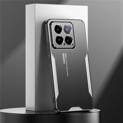 For Xiaomi 14 Case Aluminium Alloy+TPU+PC Honeycomb Holes Design Phone Guard Cover