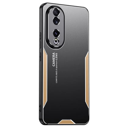 For Honor 90 Case Anti-drop Aluminium Alloy+TPU+PC Protective Shell with Honeycomb Holes