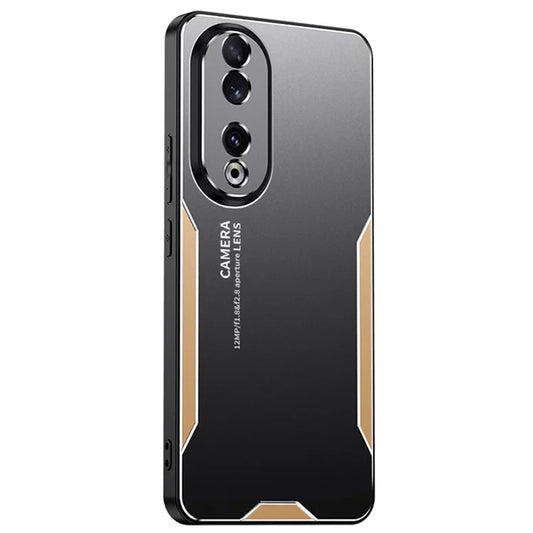For Honor 90 Case Anti-drop Aluminium Alloy+TPU+PC Protective Shell with Honeycomb Holes