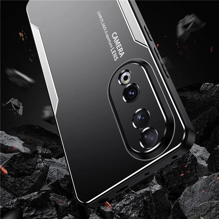 For Honor 90 Case Anti-drop Aluminium Alloy+TPU+PC Protective Shell with Honeycomb Holes