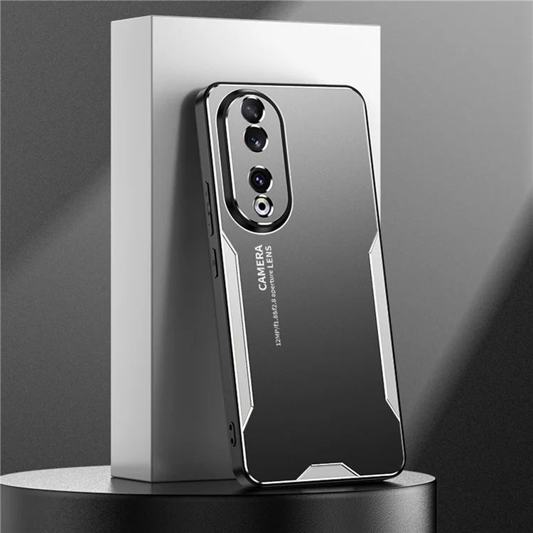 For Honor 90 Case Anti-drop Aluminium Alloy+TPU+PC Protective Shell with Honeycomb Holes