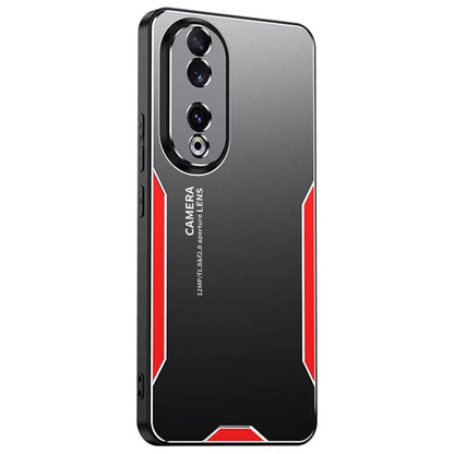 For Honor 90 Case Anti-drop Aluminium Alloy+TPU+PC Protective Shell with Honeycomb Holes