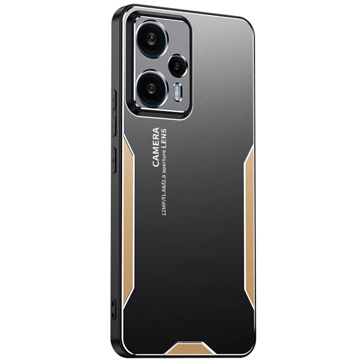 For Xiaomi Redmi Note 12T Pro 5G Phone Case Metal+TPU+PC Anti-drop Cover