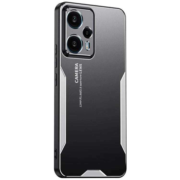 For Xiaomi Redmi Note 12T Pro 5G Phone Case Metal+TPU+PC Anti-drop Cover
