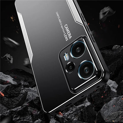 For Xiaomi Redmi Note 12T Pro 5G Phone Case Metal+TPU+PC Anti-drop Cover